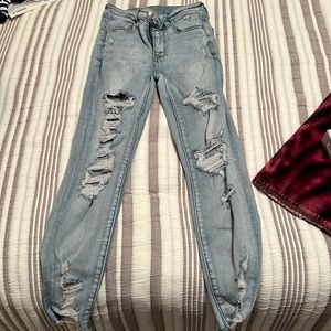 American eagle high rise jegging crop